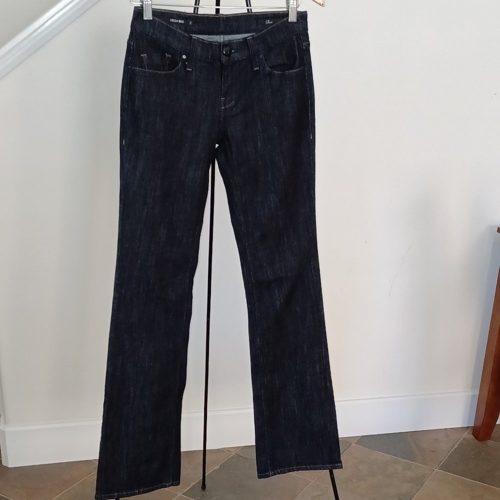 Fresh Ink Luxe Kami  Black Dark Jeans Denim Flares